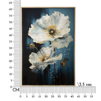 Stampa su Tela Fiori 73, Multicolore, Legno, 42x3,5x62 cm, Seven Design