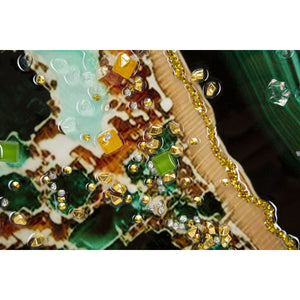 Stampa su Tela Marmo 12, Multicolore, Legno, 82x4x62 cm, Seven Design