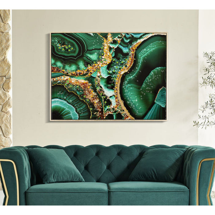 Stampa su Tela Marmo 12, Multicolore, Legno, 82x4x62 cm, Seven Design