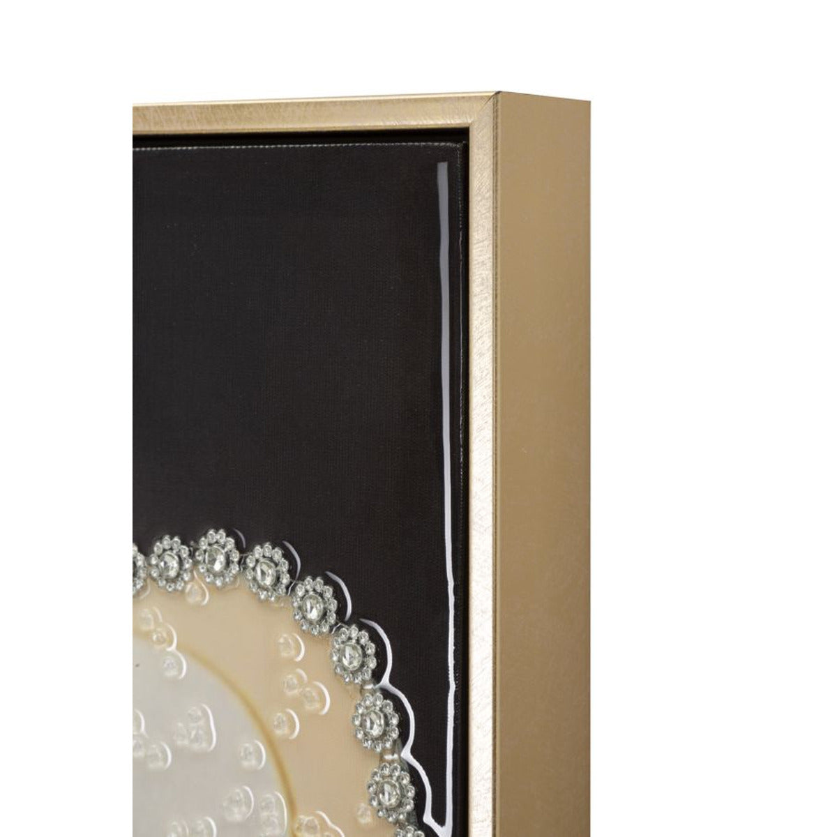 Stampa su Tela Donna con Fiore, Multicolore, Legno, 62x4x92 cm, Seven Design