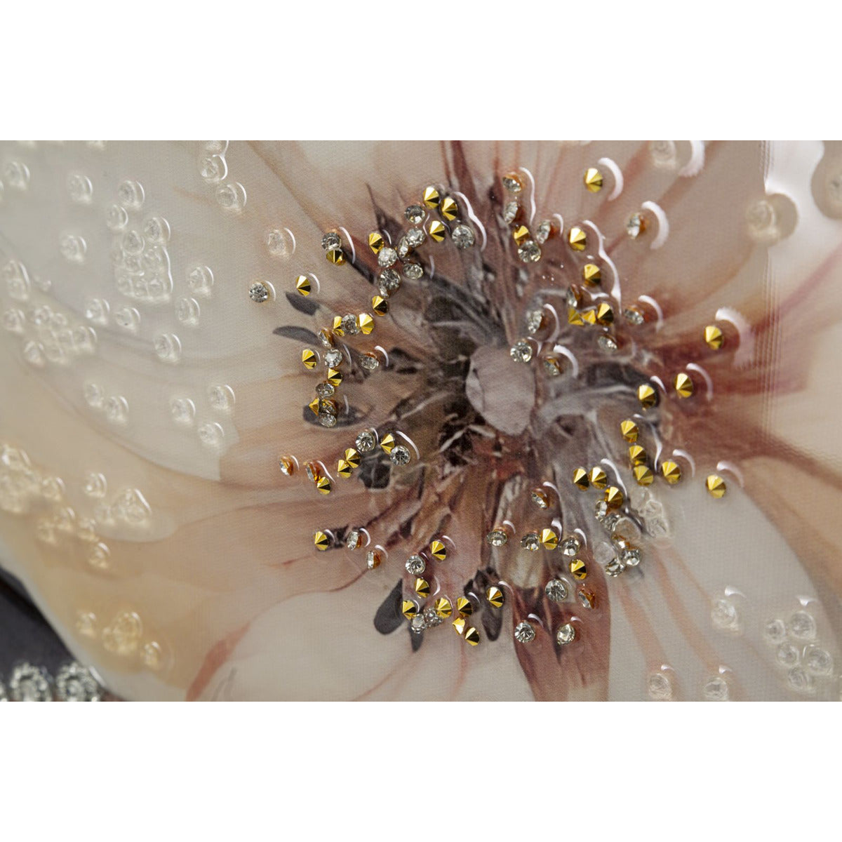 Stampa su Tela Donna con Fiore, Multicolore, Legno, 62x4x92 cm, Seven Design