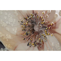 Stampa su Tela Donna con Fiore, Multicolore, Legno, 62x4x92 cm, Seven Design