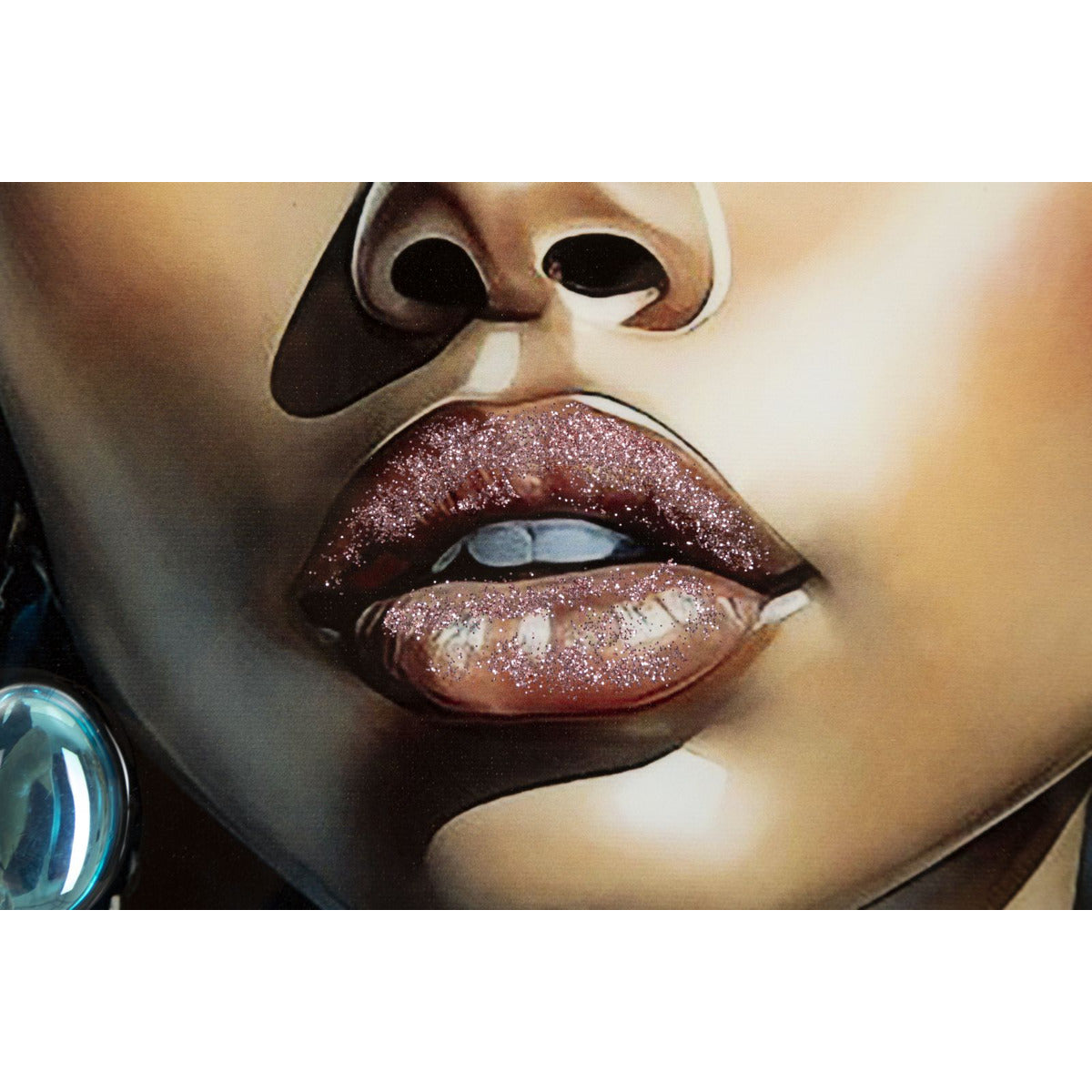 Stampa su Tela Africa 25, Multicolore, Legno, 82x4x82 cm, Seven Design