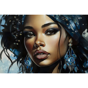 Stampa su Tela Africa 26, Multicolore, Legno, 82x4x82 cm, Seven Design