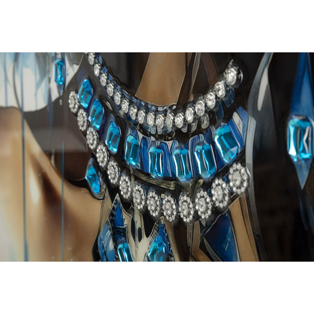 Stampa su Tela Africa 26, Multicolore, Legno, 82x4x82 cm, Seven Design