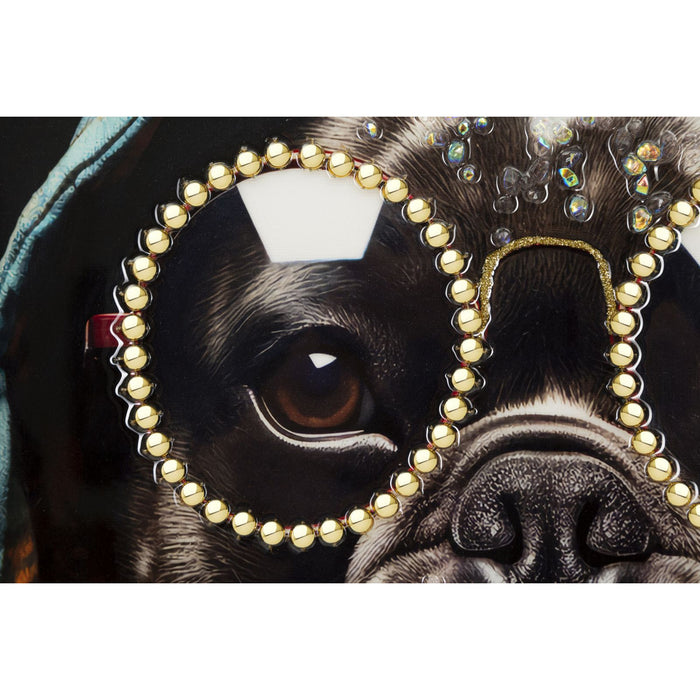 Stampa su Tela Cane 12, Multicolore, Legno, 42,5x2,8x82,5 cm, Seven Design