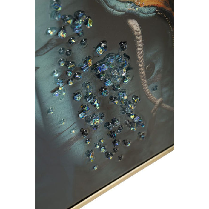 Stampa su Tela Cane 12, Multicolore, Legno, 42,5x2,8x82,5 cm, Seven Design