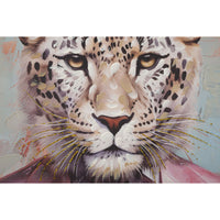 Stampa su Tela Leone 1, Multicolore, Legno, 82x4,5x122 cm, Seven Design