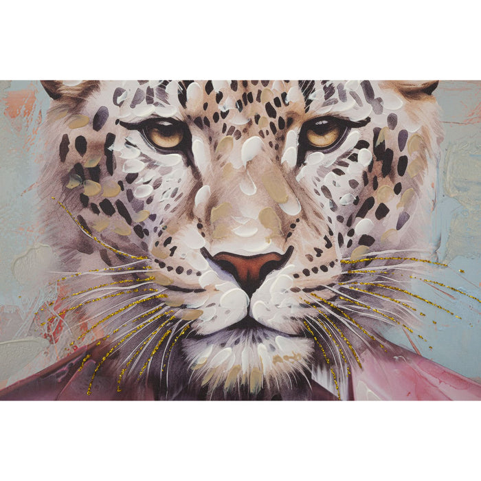 Stampa su Tela Leone 1, Multicolore, Legno, 82x4,5x122 cm, Seven Design