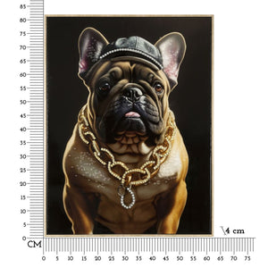 Stampa su Tela Cane 10, Multicolore, Legno, 62x4x82 cm, Seven Design