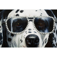 Stampa su Tela Dalmata, Multicolore, Legno, 53x3x73 cm, Seven Design