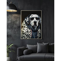 Stampa su Tela Dalmata, Multicolore, Legno, 53x3x73 cm, Seven Design