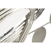 Decorazione in Metallo 3D Astratto 1, Argento, Metallo, 121x5x52 cm, Seven Design
