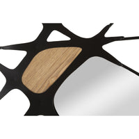 Decorazione in Metallo 3D Geometrico 5, Nero, Metallo, 114x2x80 cm, Seven Design