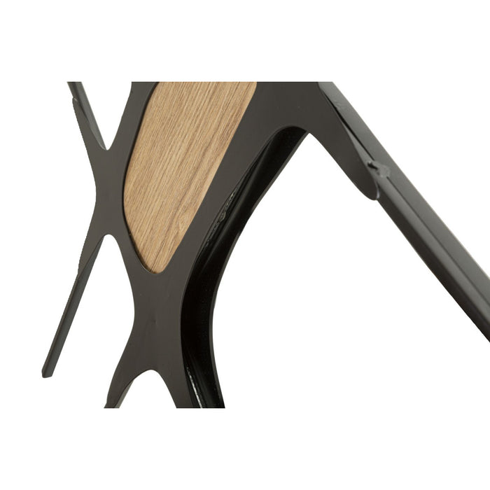 Decorazione in Metallo 3D Geometrico 5, Nero, Metallo, 114x2x80 cm, Seven Design