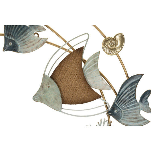 Decorazione in Metallo 3D Pesce 6, Multicolore, Metallo, 61x5x86 cm, Seven Design