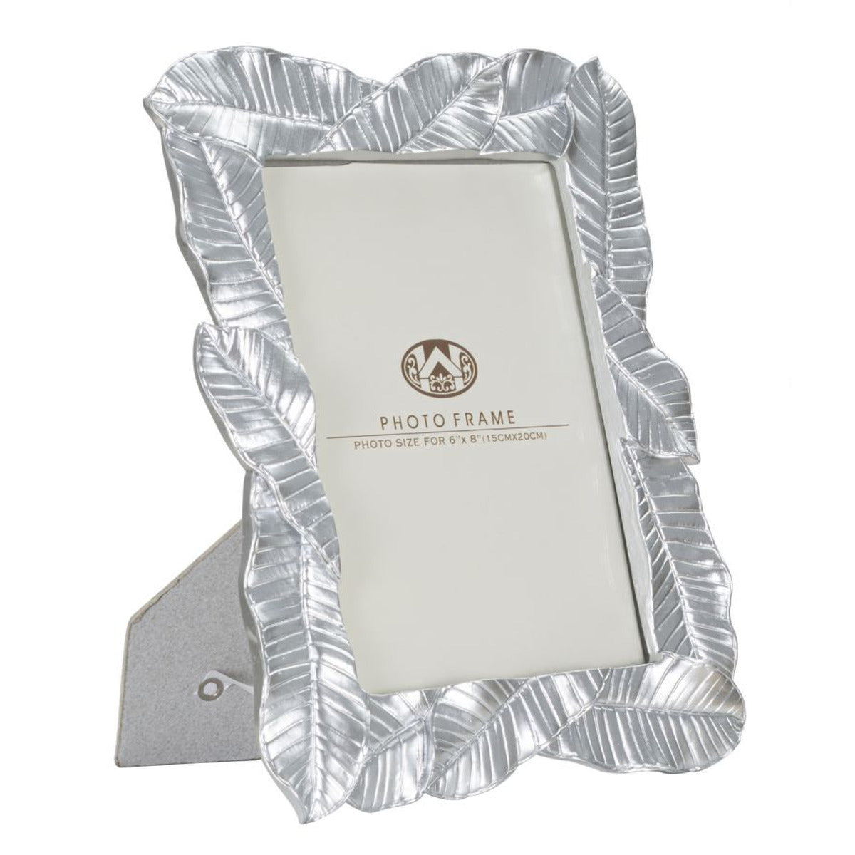 Portafoto Olistic 8, Argento, Poliresina, 23x2,5x27,5 cm, Seven Design