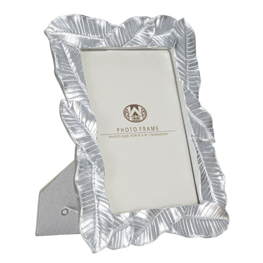 Portafoto Olistic 8, Argento, Poliresina, 23x2,5x27,5 cm, Seven Design