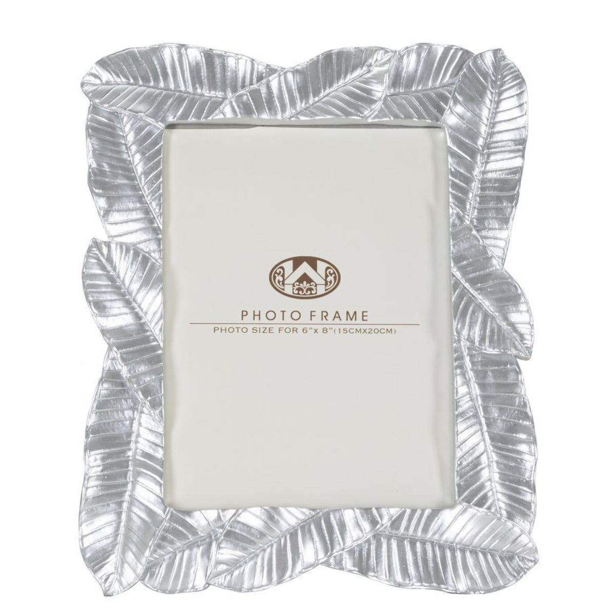 Portafoto Olistic 8, Argento, Poliresina, 23x2,5x27,5 cm, Seven Design