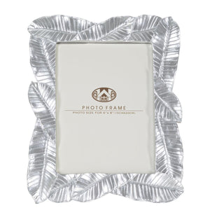 Portafoto Olistic 8, Argento, Poliresina, 23x2,5x27,5 cm, Seven Design