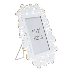 Portafoto Olistic 4, Bianco, Metallo, 25x14,5x27,7 cm, Seven Design