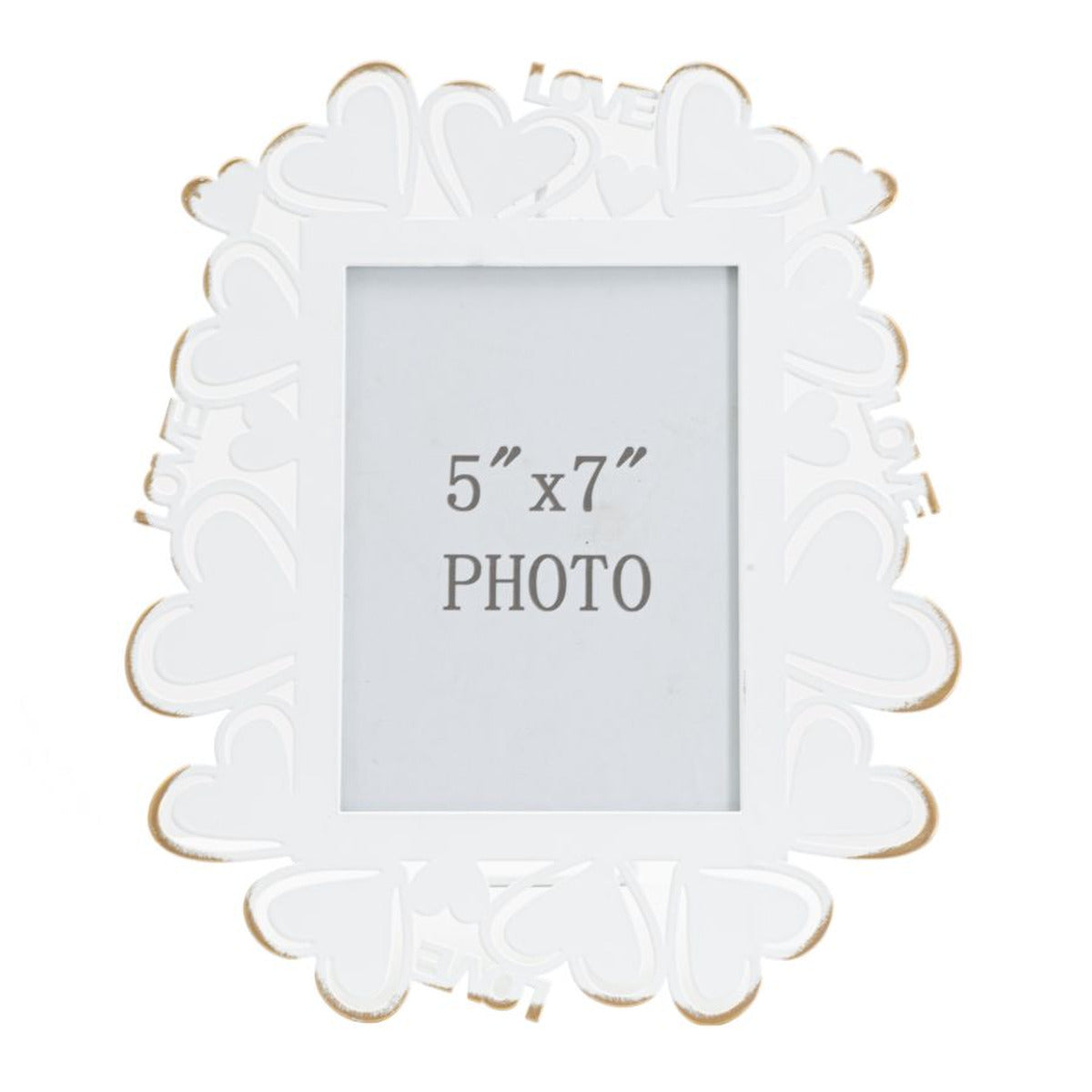 Portafoto Olistic 4, Bianco, Metallo, 25x14,5x27,7 cm, Seven Design