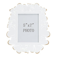 Portafoto Olistic 4, Bianco, Metallo, 25x14,5x27,7 cm, Seven Design