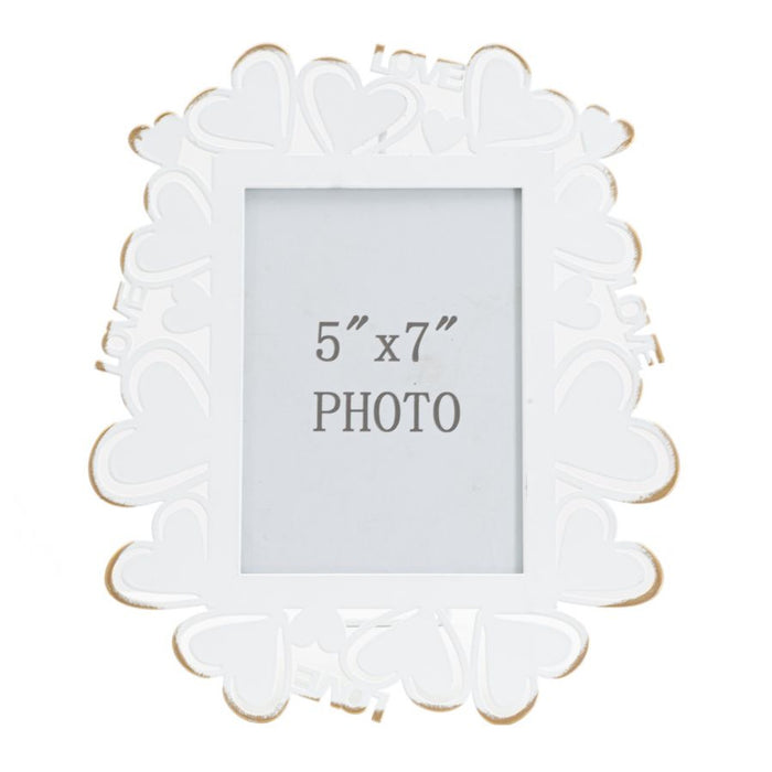 Portafoto Olistic 4, Bianco, Metallo, 25x14,5x27,7 cm, Seven Design