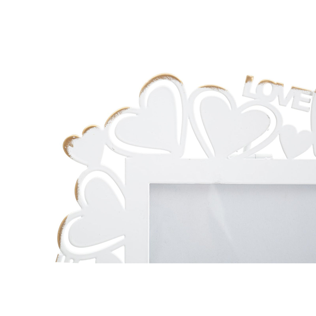 Portafoto Olistic 4, Bianco, Metallo, 25x14,5x27,7 cm, Seven Design