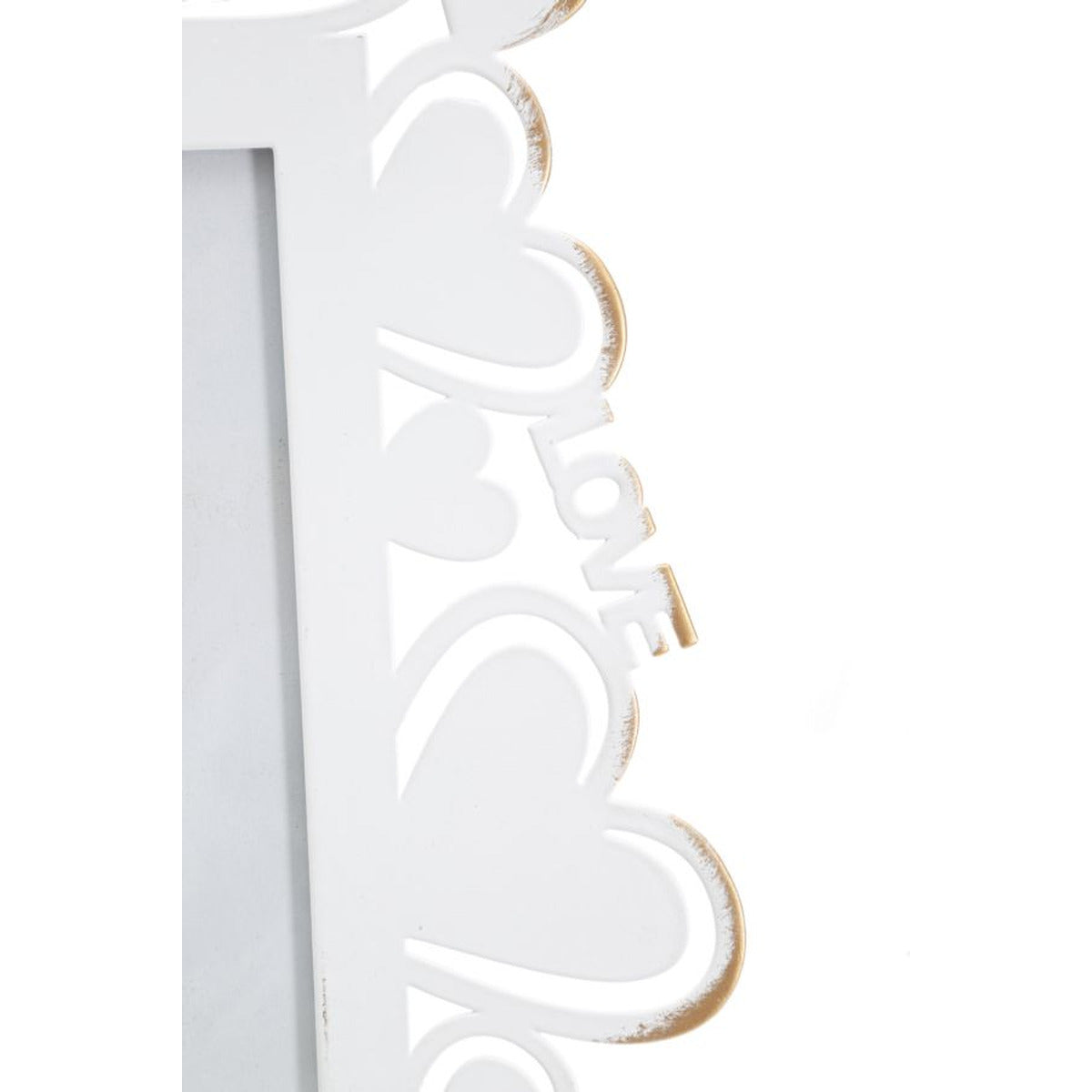 Portafoto Olistic 4, Bianco, Metallo, 25x14,5x27,7 cm, Seven Design