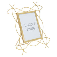 Portafoto Olistic 6, Oro, Metallo, 29,5x1,4x32 cm, Seven Design