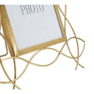 Portafoto Olistic 6, Oro, Metallo, 29,5x1,4x32 cm, Seven Design