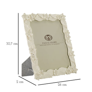 Portafoto Olistic 20, Beige, Poliresina, 26x2x30,7 cm, Seven Design