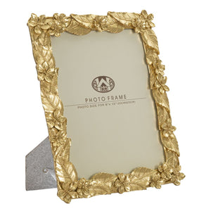 Portafoto Olistic 21, Oro, Poliresina, 26x2x30,7 cm, Seven Design