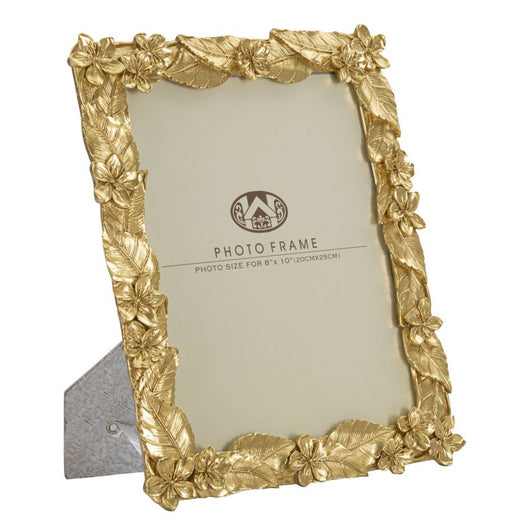 Portafoto Olistic 21, Oro, Poliresina, 26x2x30,7 cm, Seven Design