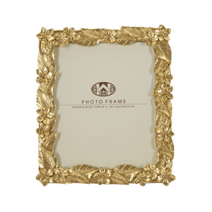 Portafoto Olistic 21, Oro, Poliresina, 26x2x30,7 cm, Seven Design