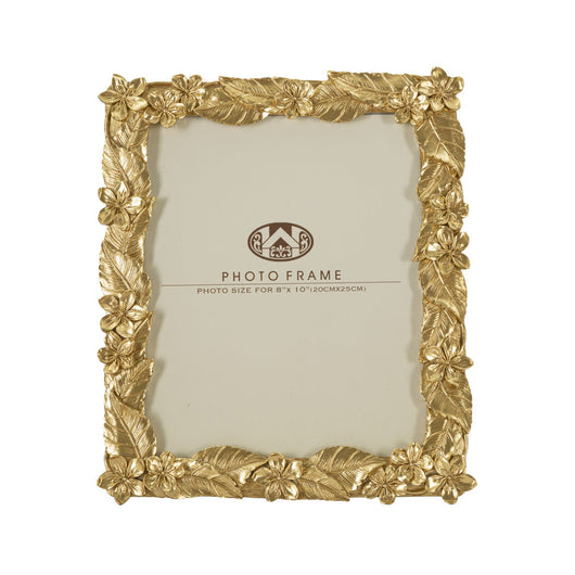 Portafoto Olistic 21, Oro, Poliresina, 26x2x30,7 cm, Seven Design