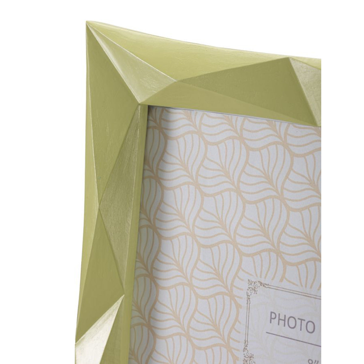 Portafoto Olistic 27, Verde, Poliresina, 26,8x2,5x31,5 cm, Seven Design