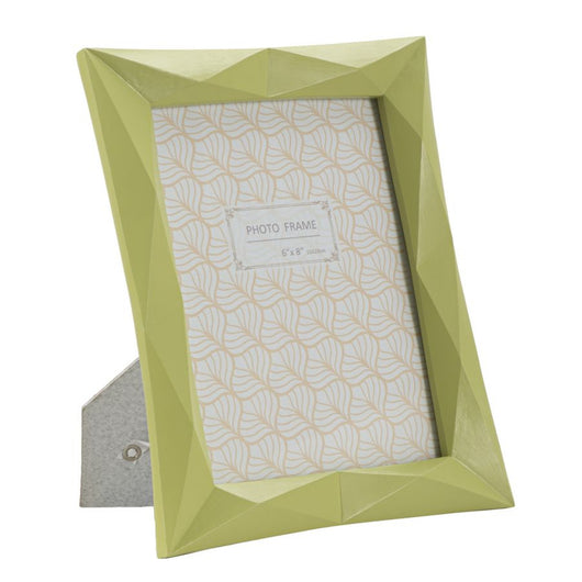 Portafoto Olistic 46, Verde, Poliresina, 21,5x2,5x25,8 cm, Seven Design