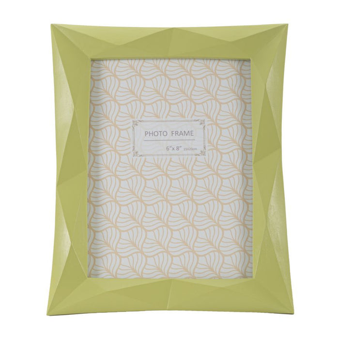 Portafoto Olistic 46, Verde, Poliresina, 21,5x2,5x25,8 cm, Seven Design