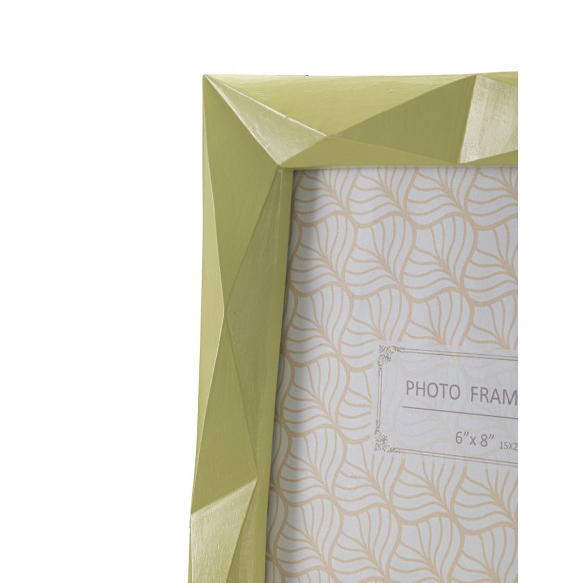 Portafoto Olistic 46, Verde, Poliresina, 21,5x2,5x25,8 cm, Seven Design