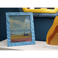 Portafoto Olistic 26, Blu, Poliresina, 25x2x30 cm, Seven Design