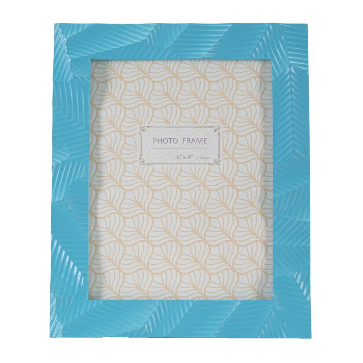 Portafoto Olistic 51, Blu, Poliresina, 20x2x25 cm, Seven Design