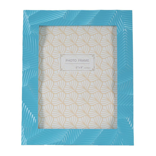 Portafoto Olistic 51, Blu, Poliresina, 20x2x25 cm, Seven Design