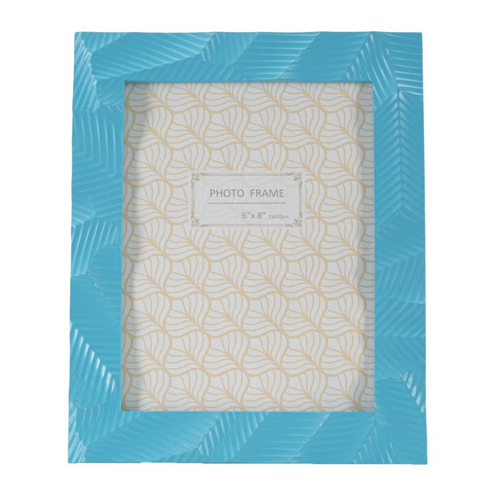 Portafoto Olistic 51, Blu, Poliresina, 20x2x25 cm, Seven Design