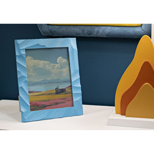 Portafoto Olistic 51, Blu, Poliresina, 20x2x25 cm, Seven Design