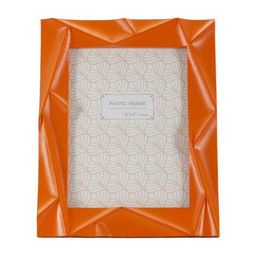 Portafoto Olistic 33, Arancione, Poliresina, 20,8x2x26 cm, Seven Design