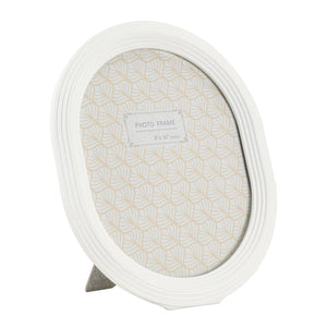 Portafoto Olistic 53, Bianco, Poliresina, 25x2x30 cm, Seven Design