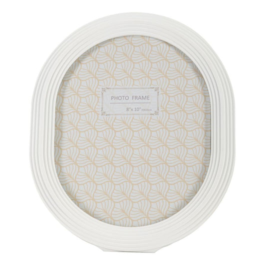 Portafoto Olistic 53, Bianco, Poliresina, 25x2x30 cm, Seven Design