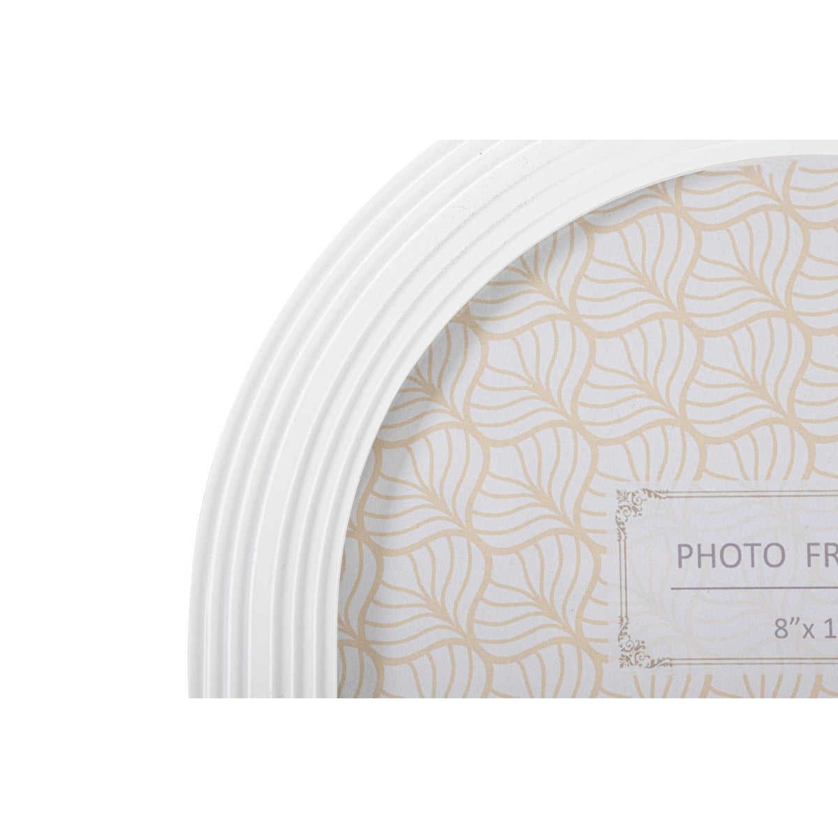 Portafoto Olistic 53, Bianco, Poliresina, 25x2x30 cm, Seven Design